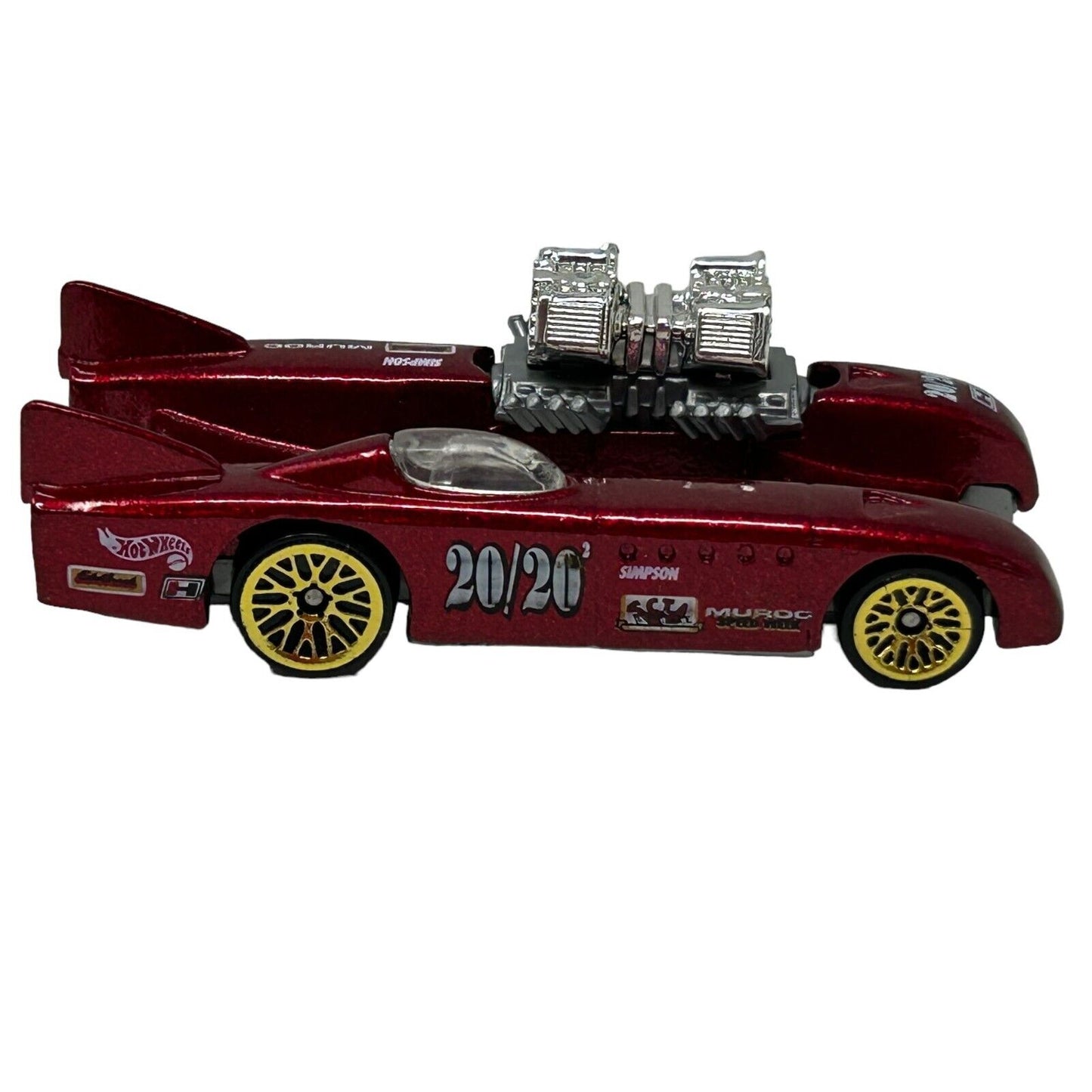 Double Vision Hot Wheels 1998 Collectible Diecast Race Car Red Vintage 90s