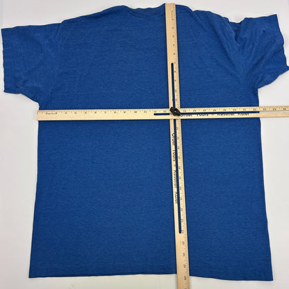 Vintage Distressed McIntyre Madness T Shirt Mens XL X-Large Blue 80s JS Browns