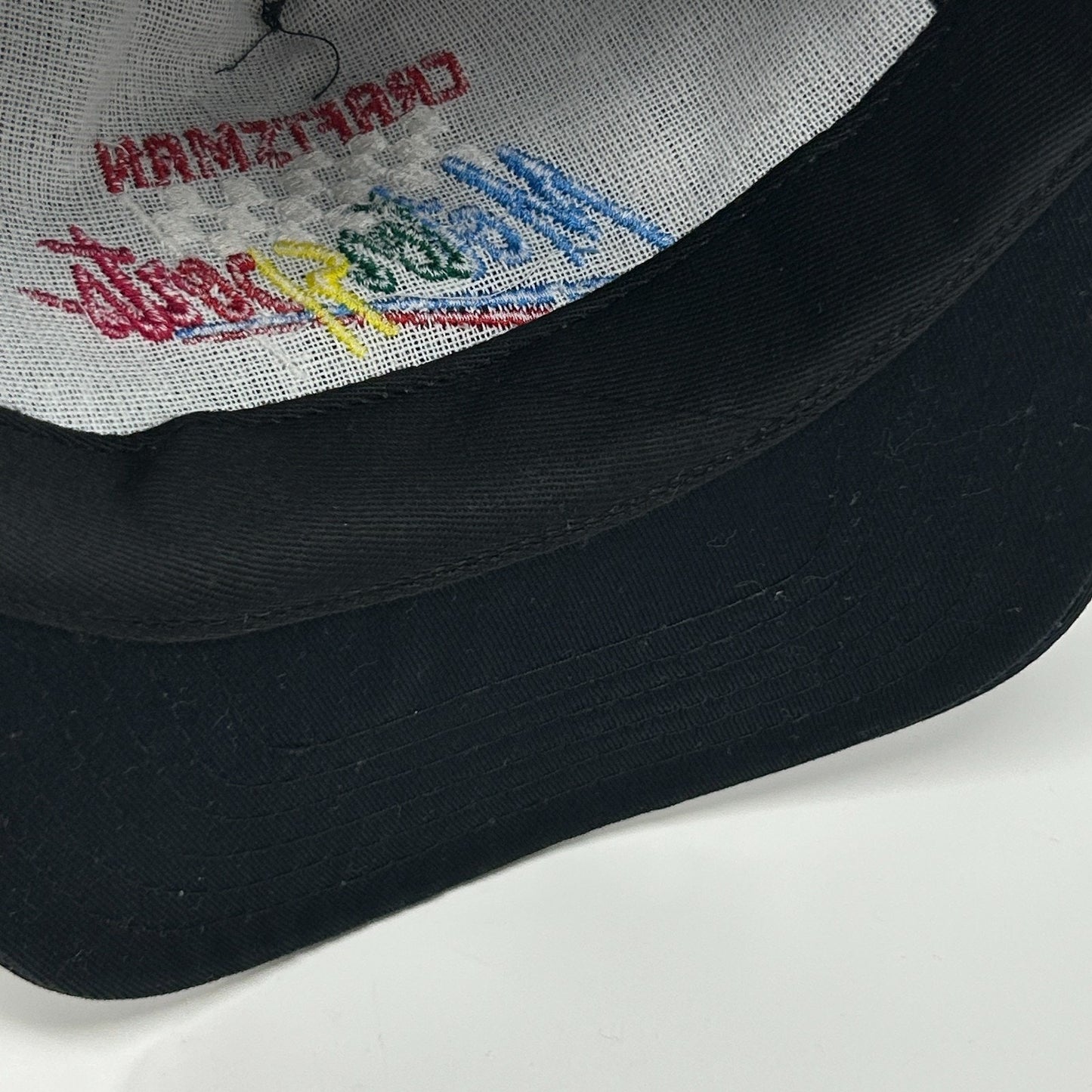 Vintage Craftsman Motorsports Hat Cap Black 90s NASCAR Sears Snapback USA Made