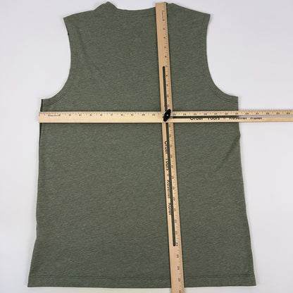 The North Face Day Three Tank Top M Medium Green Sleeveless T Shirt Flashdry Tee