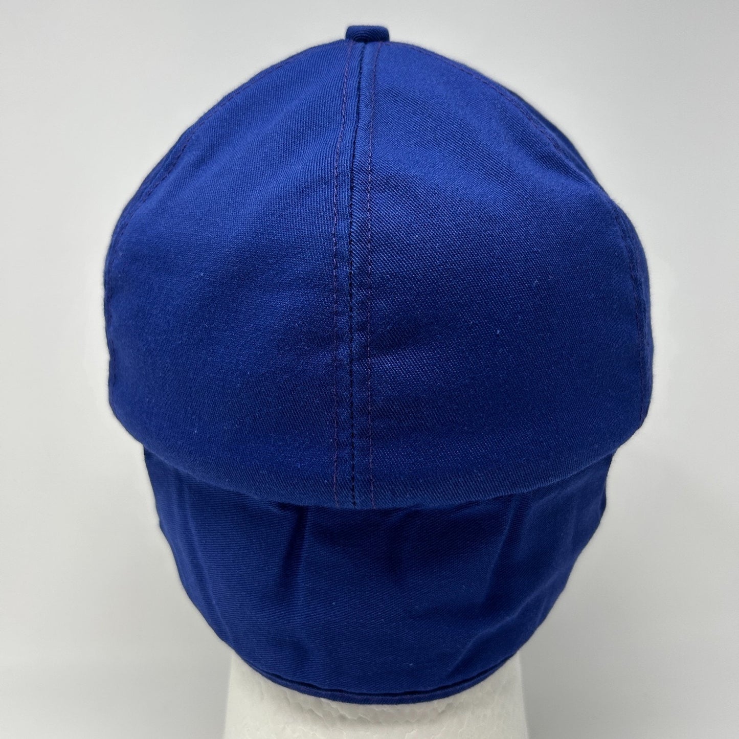 Vintage 80s LTFMP Dual EPP Hat Baseball Cap Ear Flap K Brand USA Snapback Blue