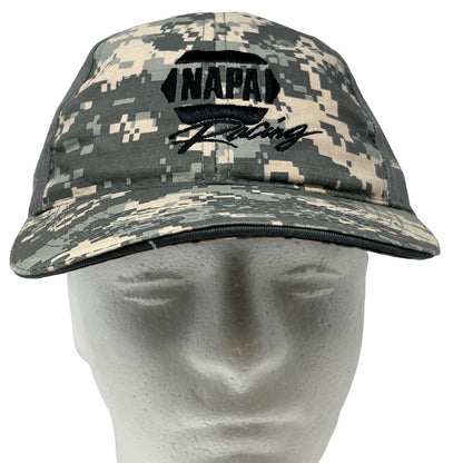 NAPA Racing Camouflage Strapback Hat Gray NASCAR NHRA Motorsports Baseball Cap