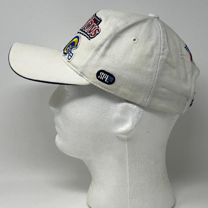 Vintage 1999 St Louis Rams NFC Conference Champions Hat Baseball Cap NFL White