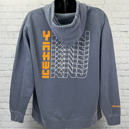 KNJ You Already Know Whats Up Hoodie XL X-Large Gray Kian JC Fanjoy YouTubers