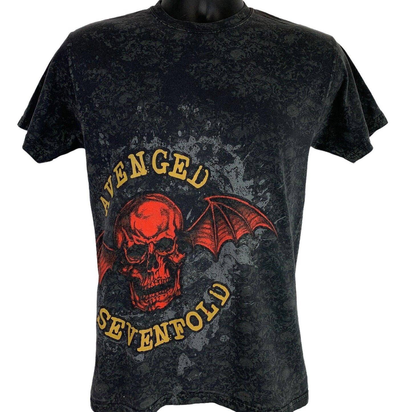 Avenged Sevenfold A7X T Shirt Deathbat Heavy Metal AOP All Over Print Small