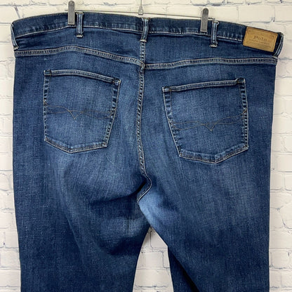 Polo Ralph Lauren Hamilton Denim Jeans Relaxed Fit Straight Stretch Blue 50x31