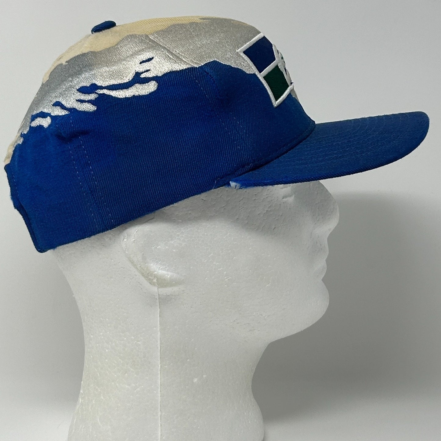 Seattle Seahawks Splash Hat Baseball Cap Mitchell and Ness Wool Snapback Blue