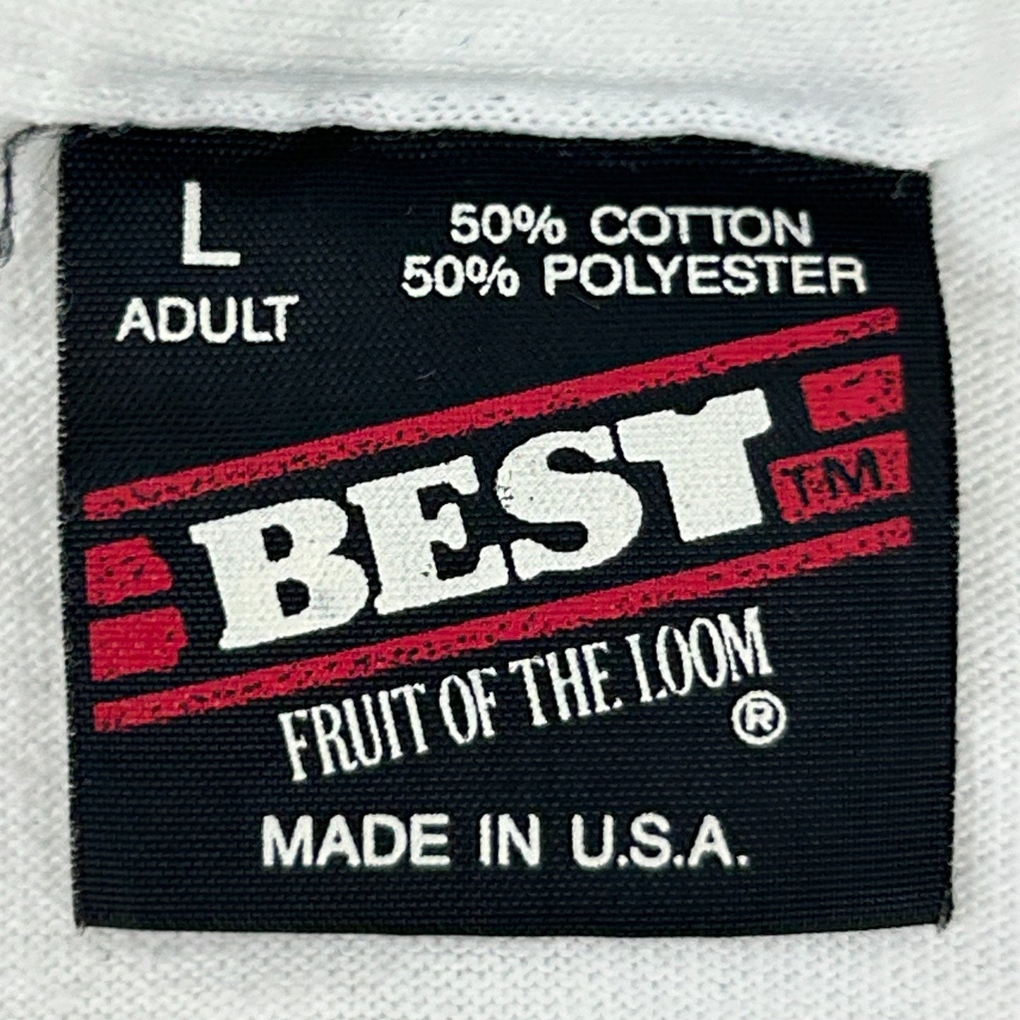 Vintage 90s Tans Etc Inc T Shirt Tanning Made in USA White Graphic Tee L Large