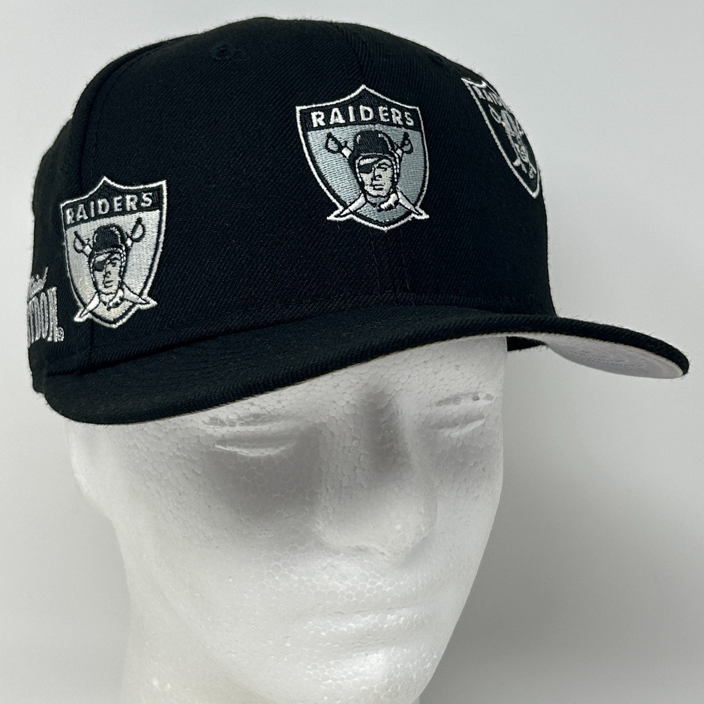 Las Vegas Raiders Hat Baseball Cap New Era x Just Don NFL Black Fitted 7 1/8