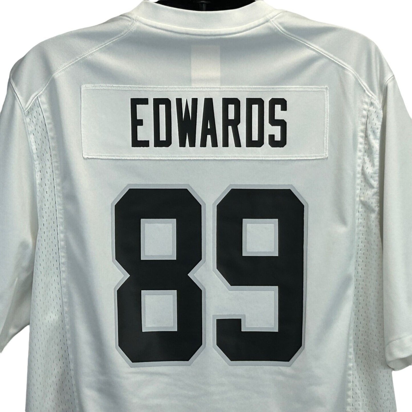 Camiseta de Bryan Edwards Las Vegas Raiders para hombre, talla 2XL, blanca, Nike, NFL, para uso en el campo