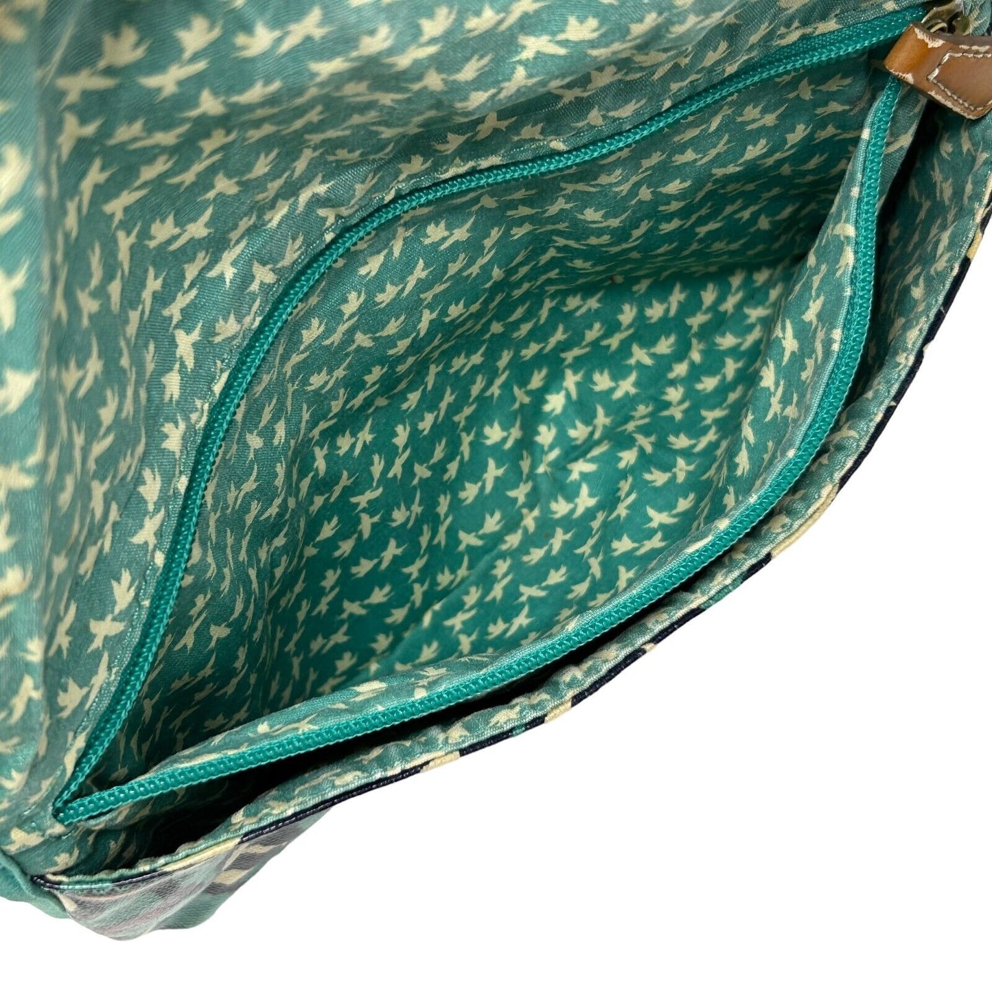 Bolso bandolera pequeño con estampado floral azul Key Per Mini de Fossil para mujer SL4139