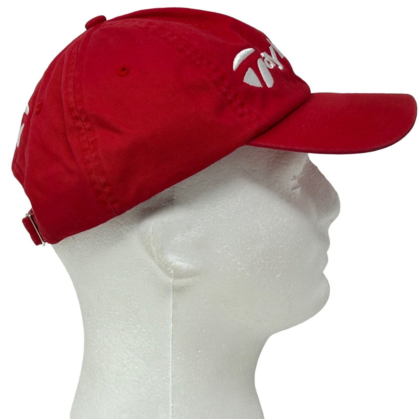 TaylorMade Dad Hat Red Golf Golfer Golfing Six Panel Strapback Baseball Cap