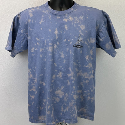 Vintage 90s Dagger Kayaks T Shirt Kayaker Kayaking Blue Graphic Tee L Large