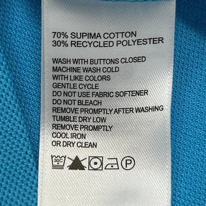 Tommy Bahama Five O'Clock IslandZone Polo Shirt Short Sleeve Blue Mens 2XL XXL