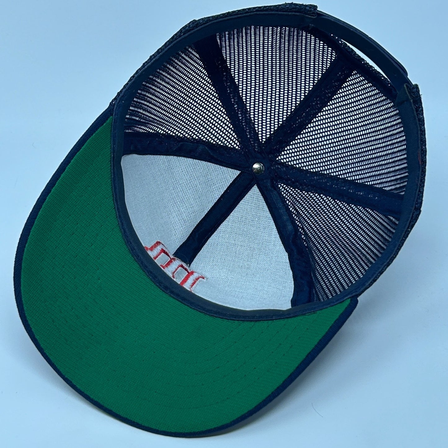 Vintage 80s Minnesota Twins Trucker Hat Baseball Cap Blue Mesh Snapback MLB