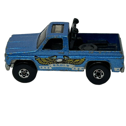 Eagle Bywayman Pickup Truck Hot Wheels Diecast Car Silverado Blue Vintage 1983