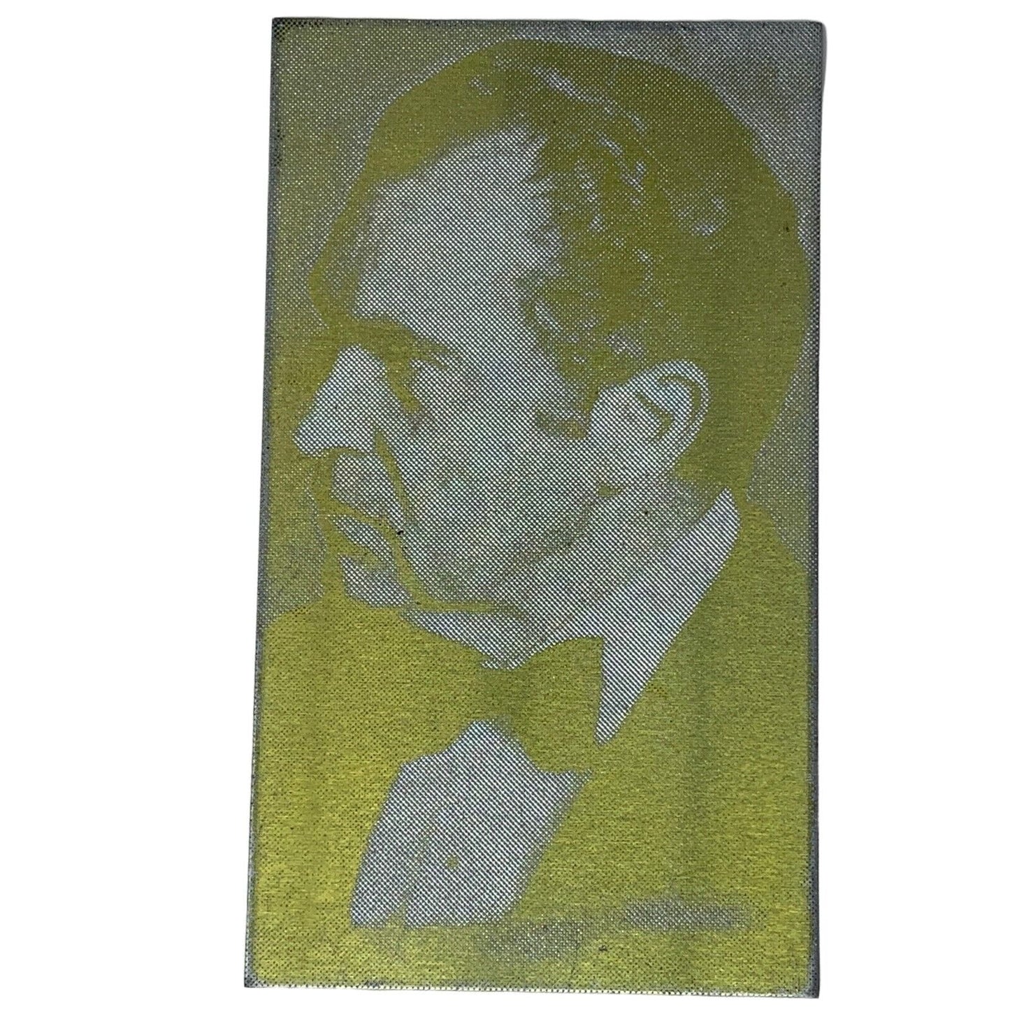 Vintage President Richard M Nixon Newspaper Metal Printing Plate Photograph 1971