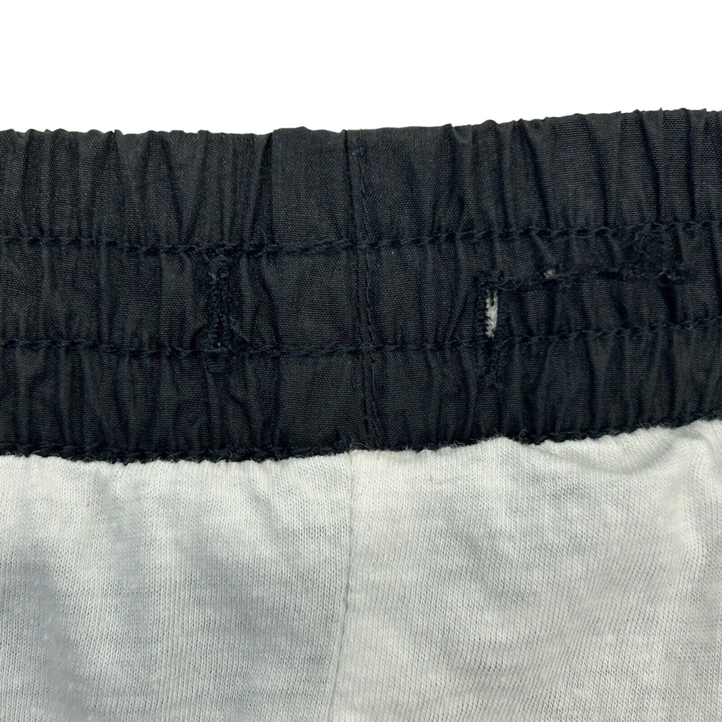 Casual Isle Vintage 90s Womens Track Jogger Pants Black White Pockets Lined XL