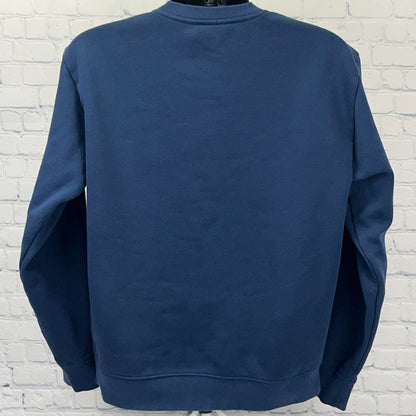 RVCA Logo Sweatshirt M Medium Blue Long Sleeve Crew Neck Sweater PM Tenore MMA