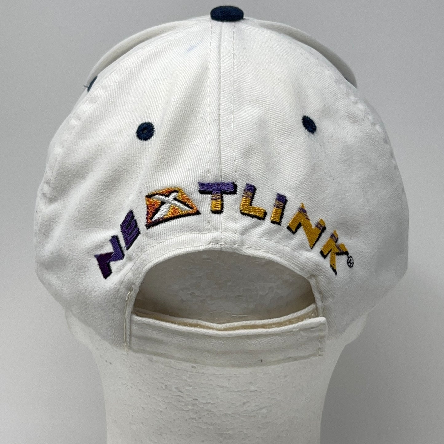 Vintage UNLV Runnin Rebels Nextlink Hat Baseball Cap White Las Vegas Strapback
