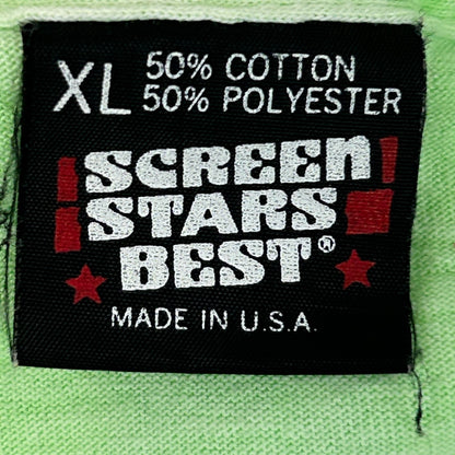 Vintage 80s 90s Kinky Jalapenos T Shirt Baseball Softball Dad USA Green L Large