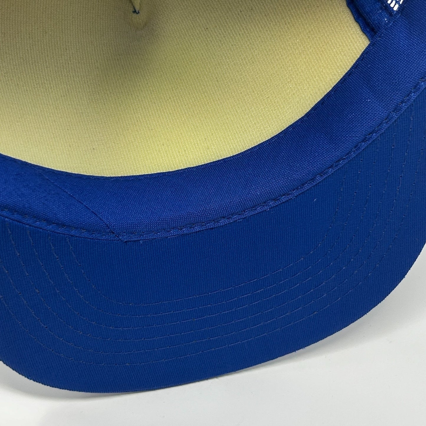 Vintage 80s Winnipeg Canada Trucker Hat Baseball Cap Canadian Blue Mesh Snapback