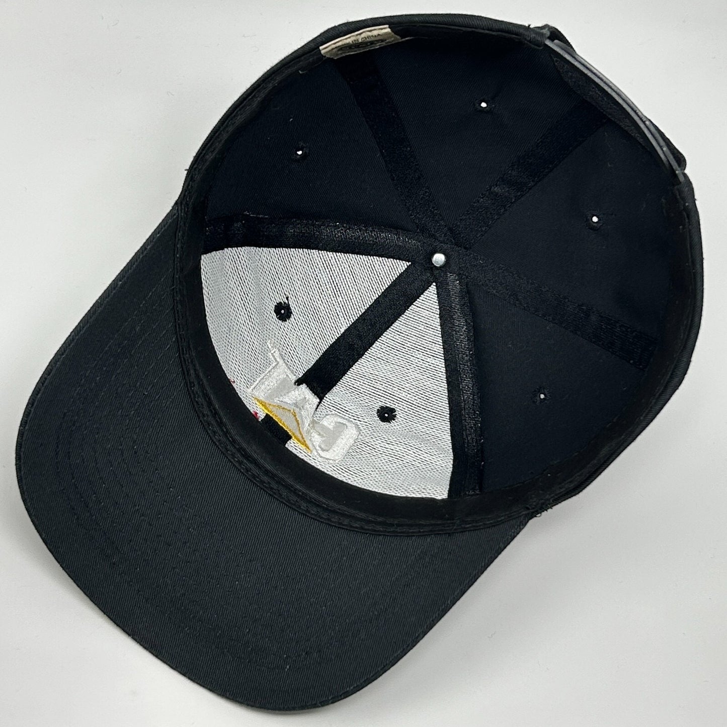 Vintage 90s CAT Racing NASCAR Hat Cap Caterpillar Auto Racing Snapback Black