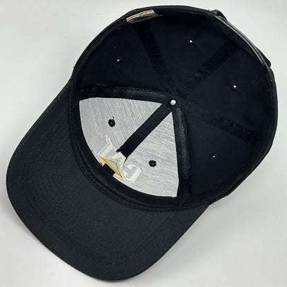 Vintage 90s CAT Racing NASCAR Hat Cap Caterpillar Auto Racing Snapback Black