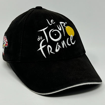 Le Tour de France Hat Baseball Cap Bicycle Race Cycling Cycler Strapback Black