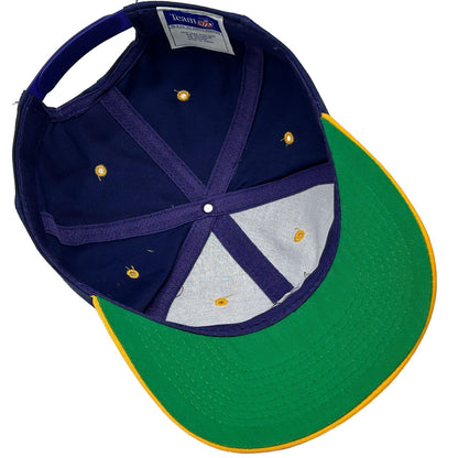 Gorra de béisbol de fútbol americano de la NFL vintage de los Minnesota Vikings, color morado, años 90, con cierre a presión