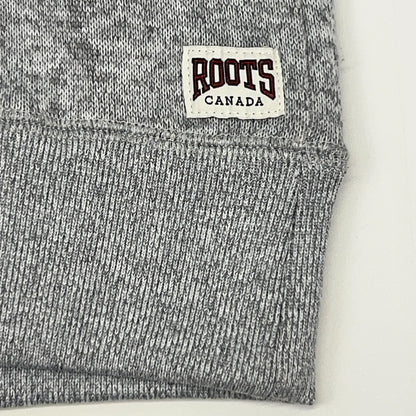 Roots Athletic Goods Canada Beaver Hoodie M Medium Gray Hooded Sweatshirt Pocket