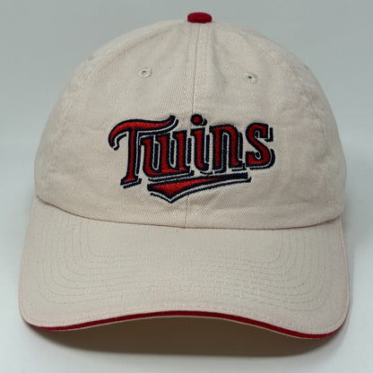 Vintage Y2Ks Minnesota Twins Hat Baseball Cap Dairy Queen 2001 Beige Snapback