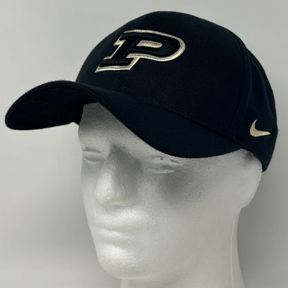 Purdue University Boilermakers Hat Baseball Cap Nike Black Flex Fitted M-L