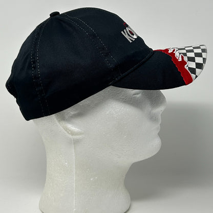 Vintage 90s Komo Machine Inc Hat Baseball Cap Machinist 6 Panel Strapback Black - Neon Vintage