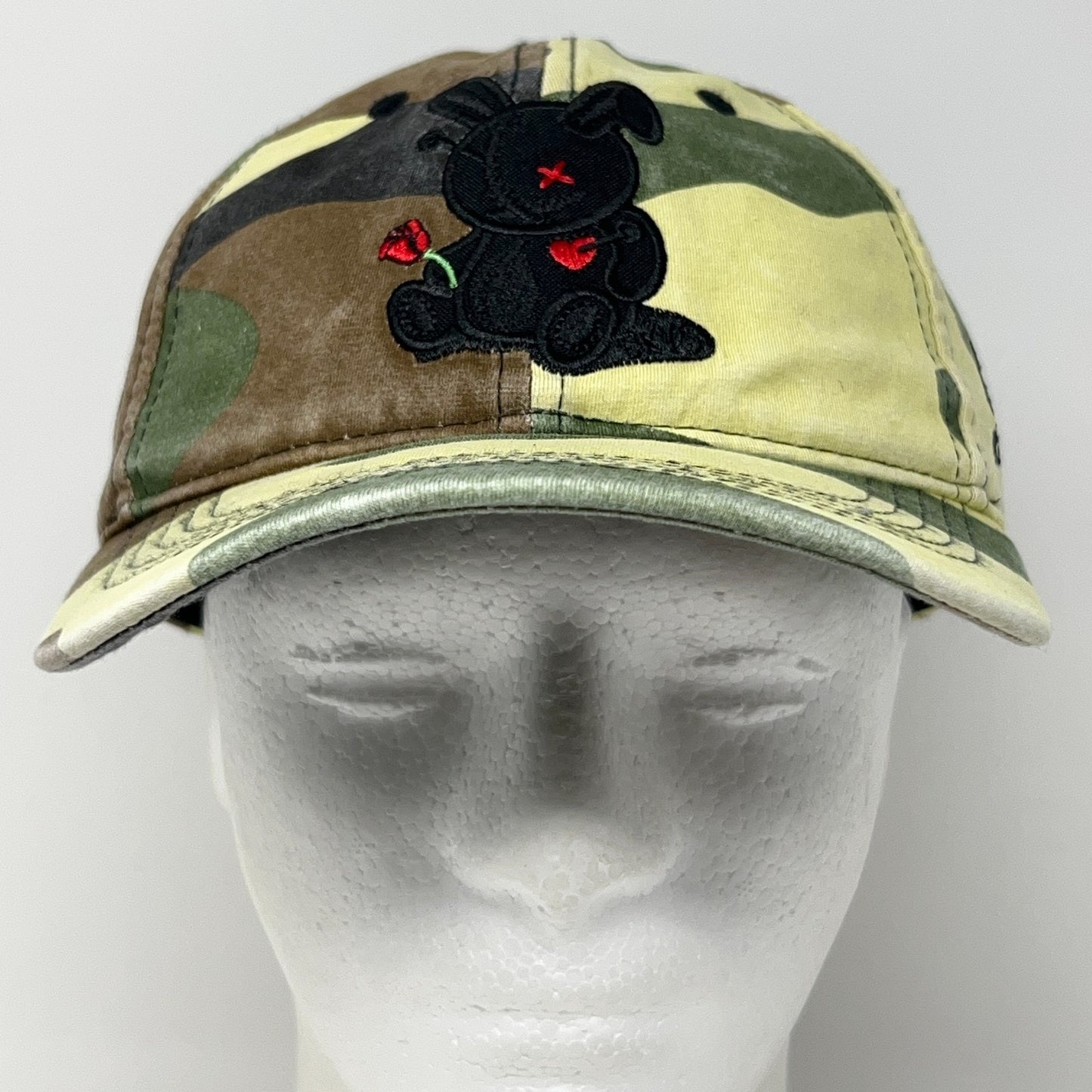 BKYS Lucky Charm Hat Baseball Cap Black Keys Rabbit Camouflage Strapback Green