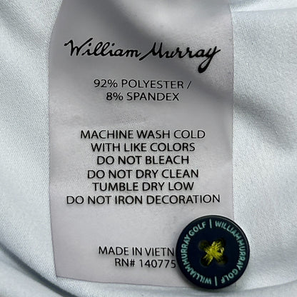 William Murray Happy Hands Polo Shirt Golf Golfing Golfer Bill Blue XXL 2XL
