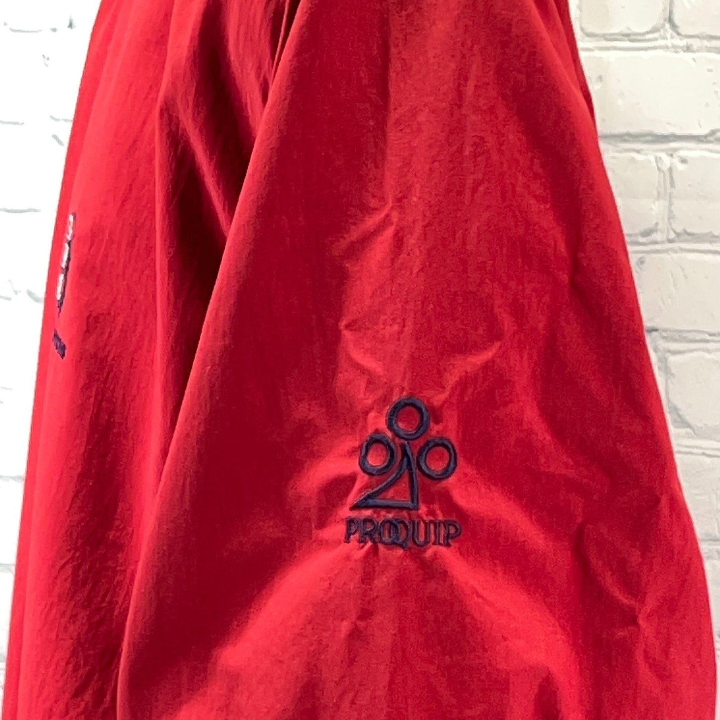 Vintage 90s TPC The Canyons Windbreaker Jacket Red Las Vegas Golfing M Medium