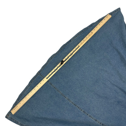 Fashion Nova Kalinda Extreme Wide Leg Jeans Stretch Denim Blue Womens 16 Plus - Neon Vintage