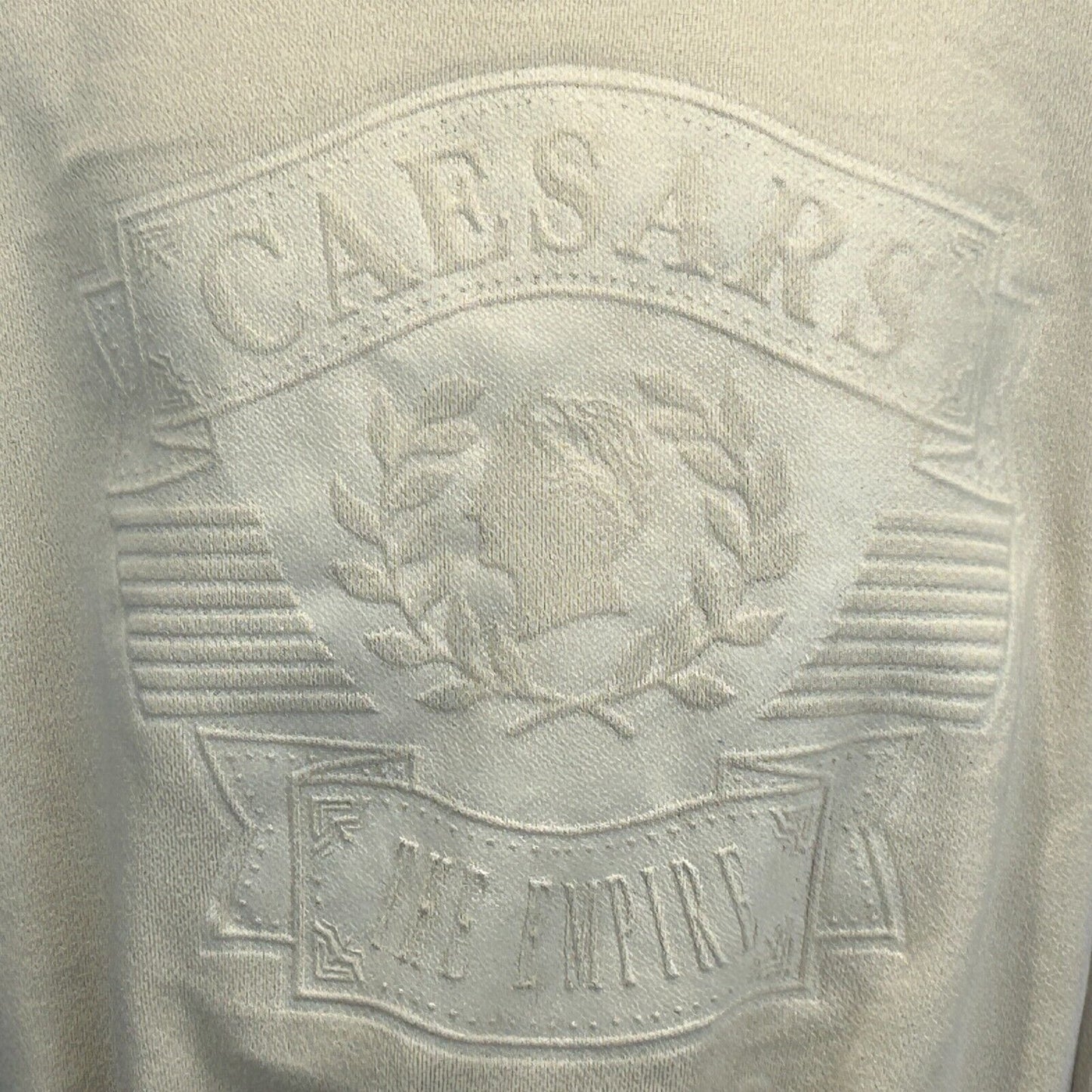 Sudadera vintage de Caesars Palace Las Vegas, años 90, para hombre, color marfil, fabricada en EE. UU.