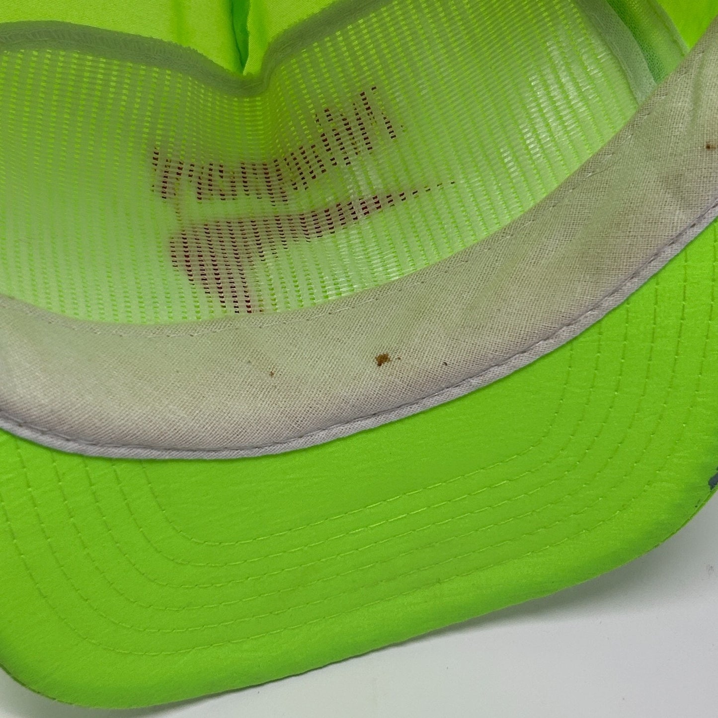 Vintage 90s Newport Cigarettes Hat Baseball Cap Nylon Snapback Neon Green