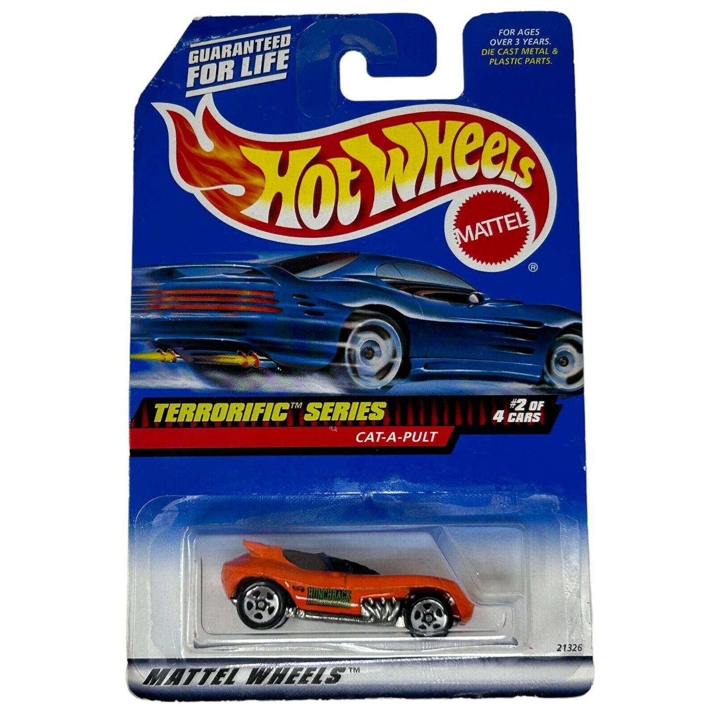 Cat-A-Pult Hot Wheels Collectible Diecast Car Orange Vintage 90s New