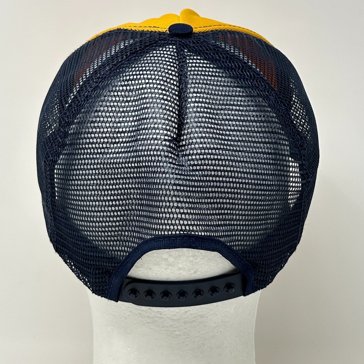 Vintage Deer River Lions Club Trucker Hat Cap Yellow 80s Minneapolis Snapback