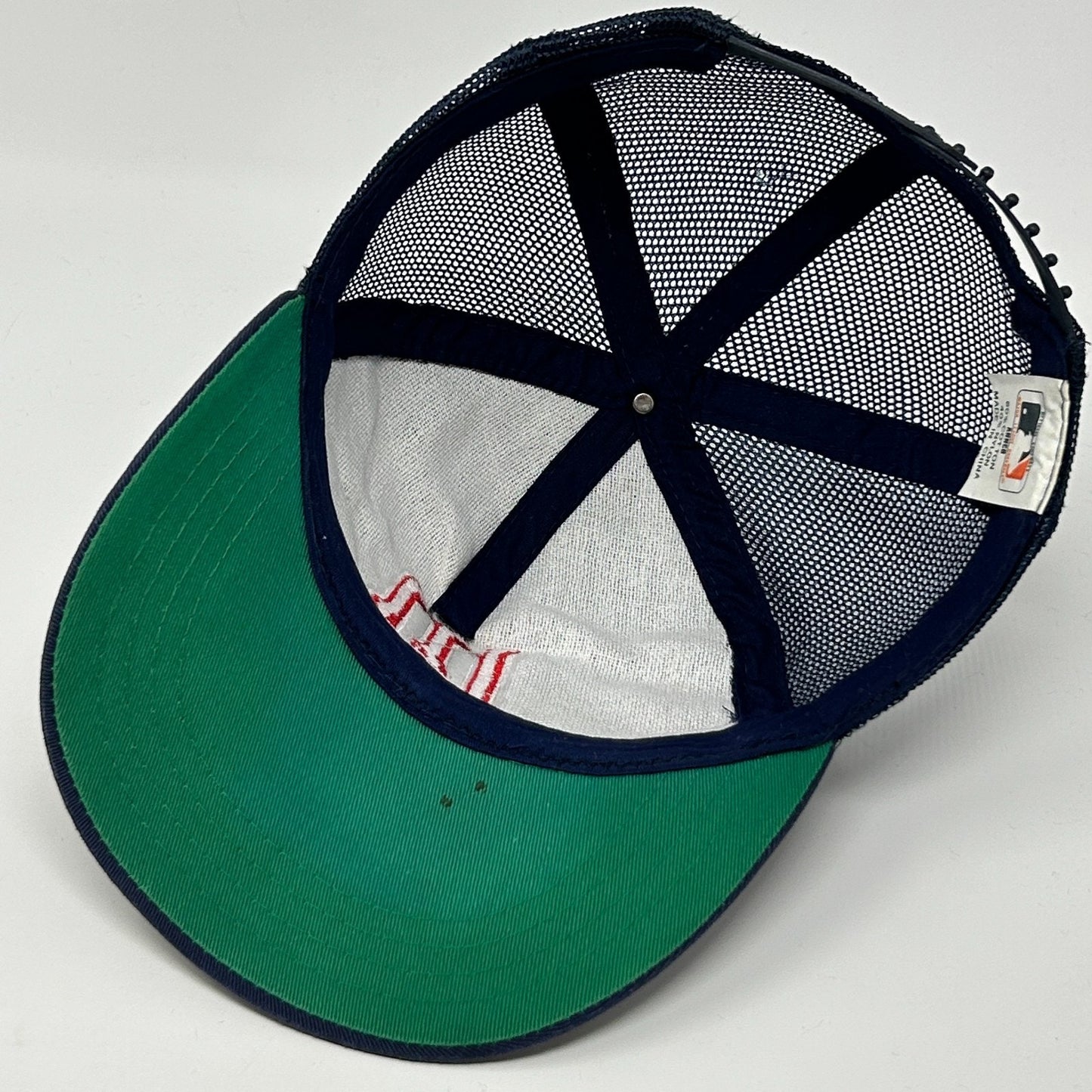 Vintage Minnesota Twins Youth Trucker Hat Baseball Cap Blue Mesh Snapback Kids