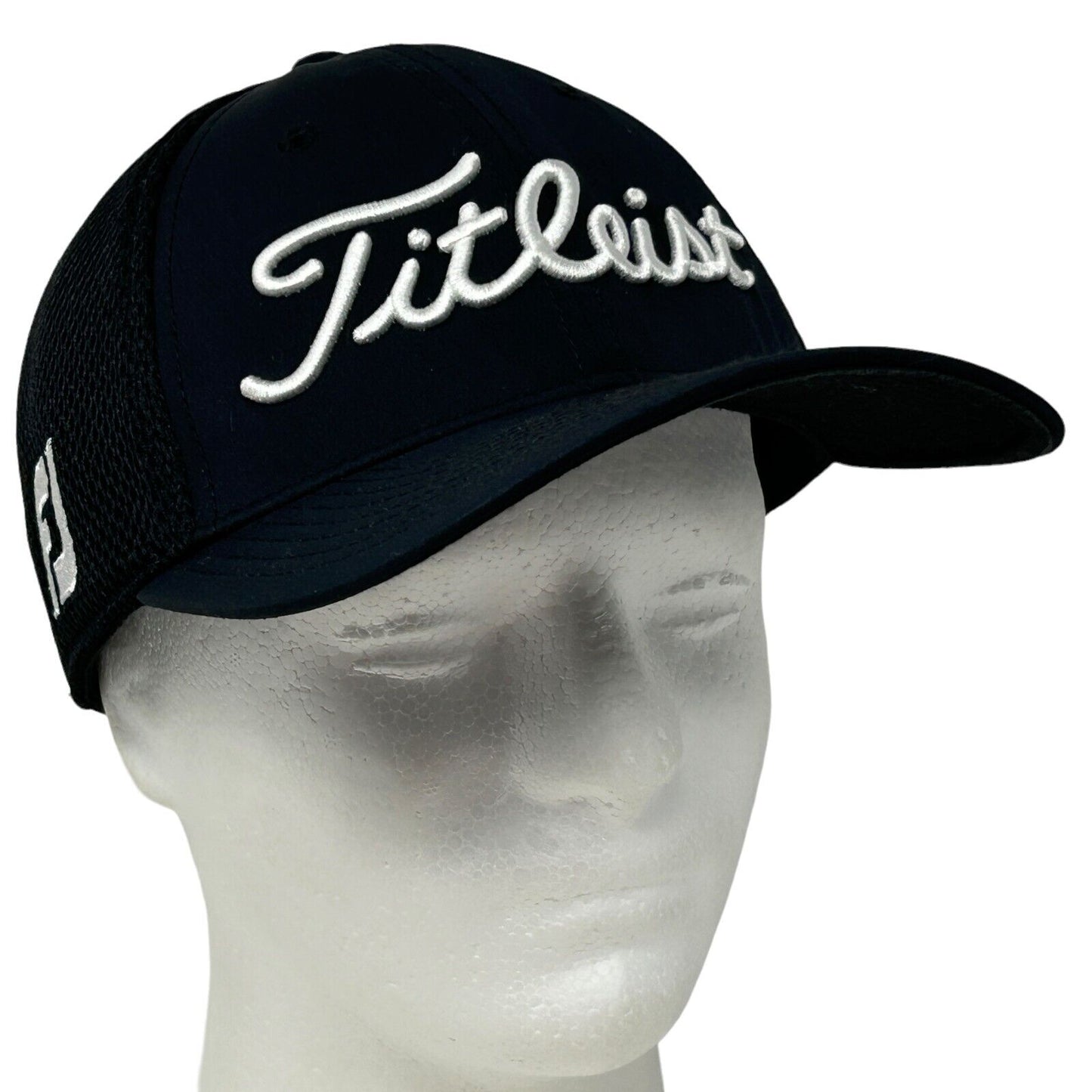 Titleist Pro V1 FootJoy New Era 高尔夫帽子 黑色棒球帽 Flex Fitted L/XL