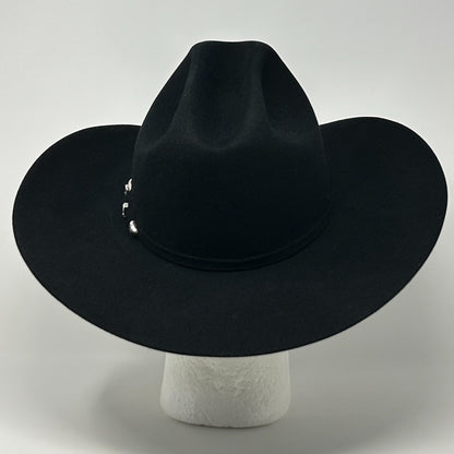 Resistol 6X Beaver Cowboy Hat Western CSCOLE 4 Inch Brim Long Oval Black 7 1/4