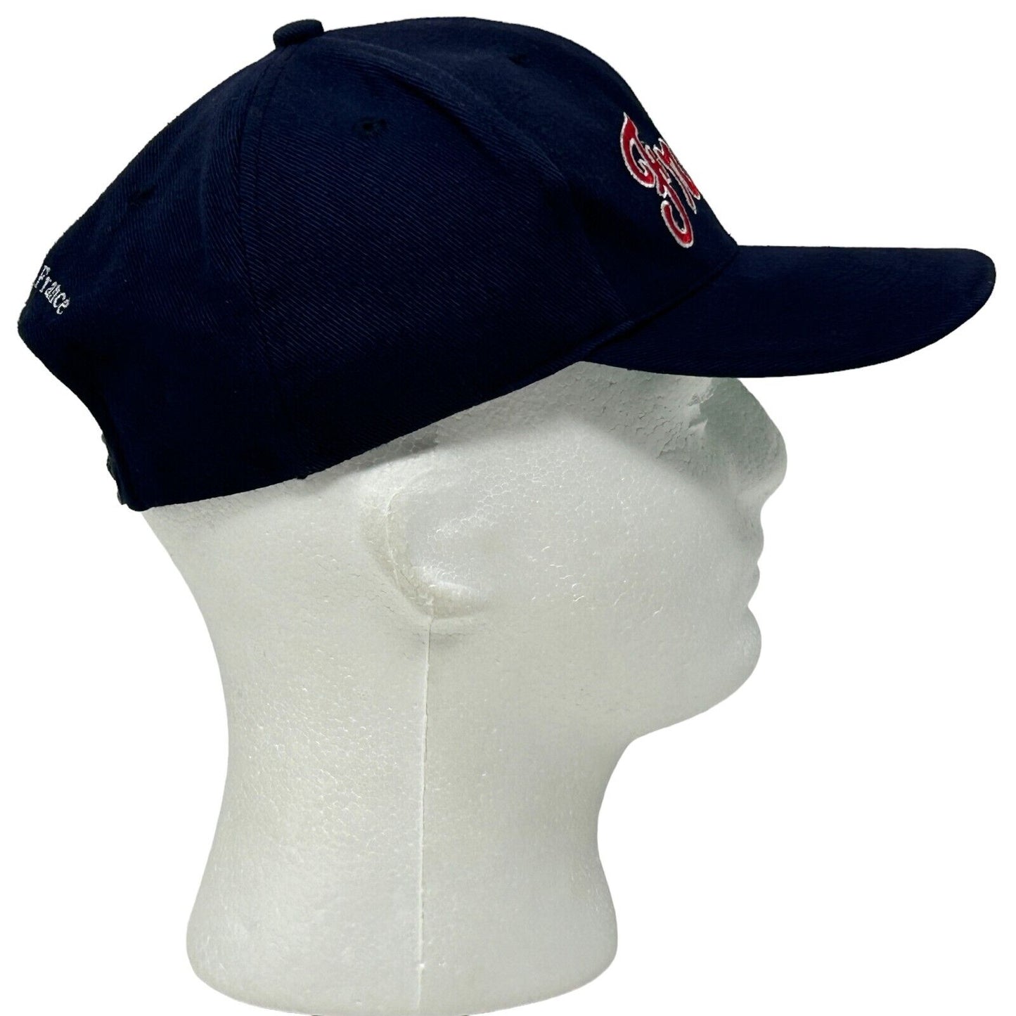 Gorra de béisbol francesa de algodón azul Ksar con seis paneles y cierre a presión