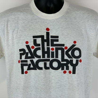 The Pachinko Factory Vintage 70s T Shirt Large Japanese Game USA Made Mens White