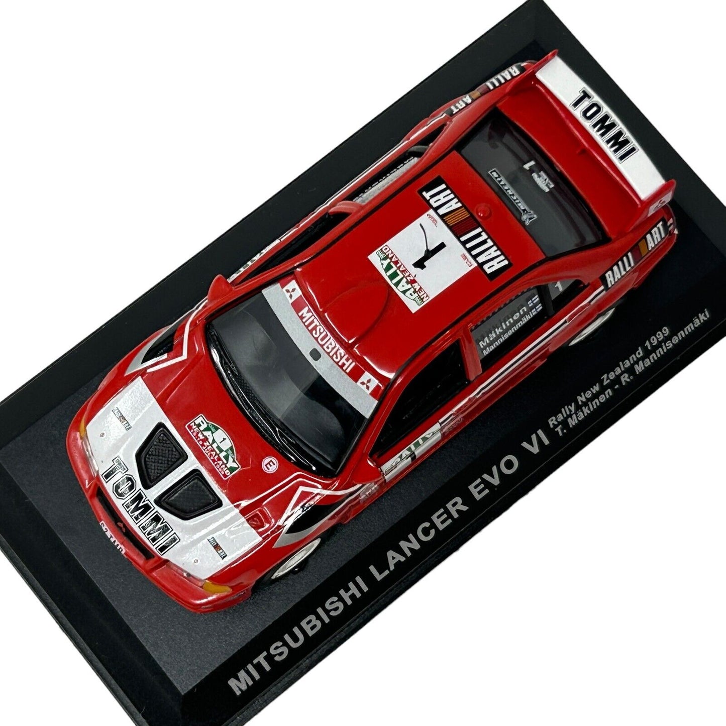 Mitsubishi Lancer EVO VI 1999 New Zealand Rally Diecast Race Car 1/43 Altaya Red