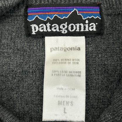 Patagonia Merino Wool 1/4 Quarter Zip Sweater Long Sleeve 51465 Gray S Small