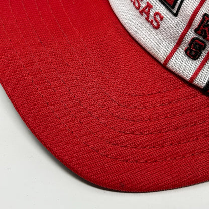 Vintage 80s Arkansas Razorbacks Trucker Hat Baseball Cap Red Hogs Mesh Snapback